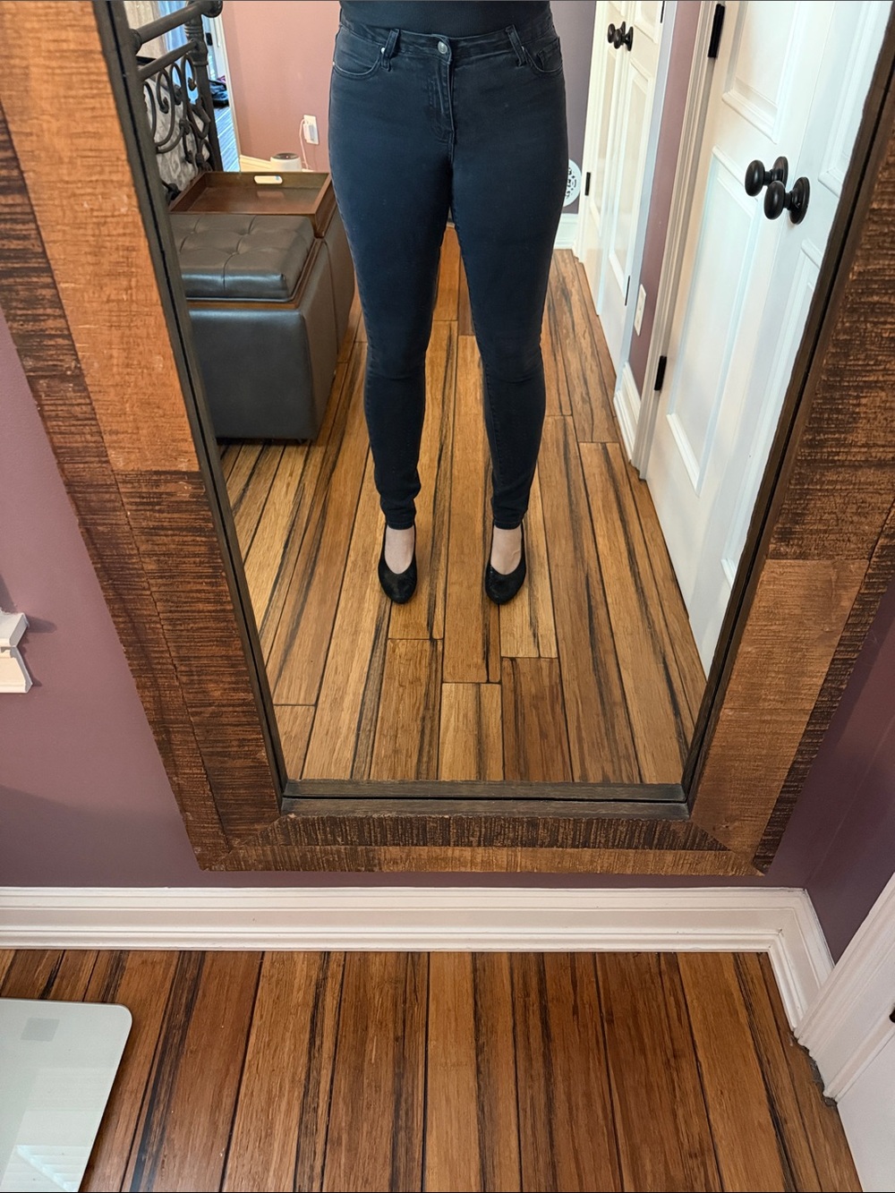 ALLOY Women’s Dark Black Skinny Jeans